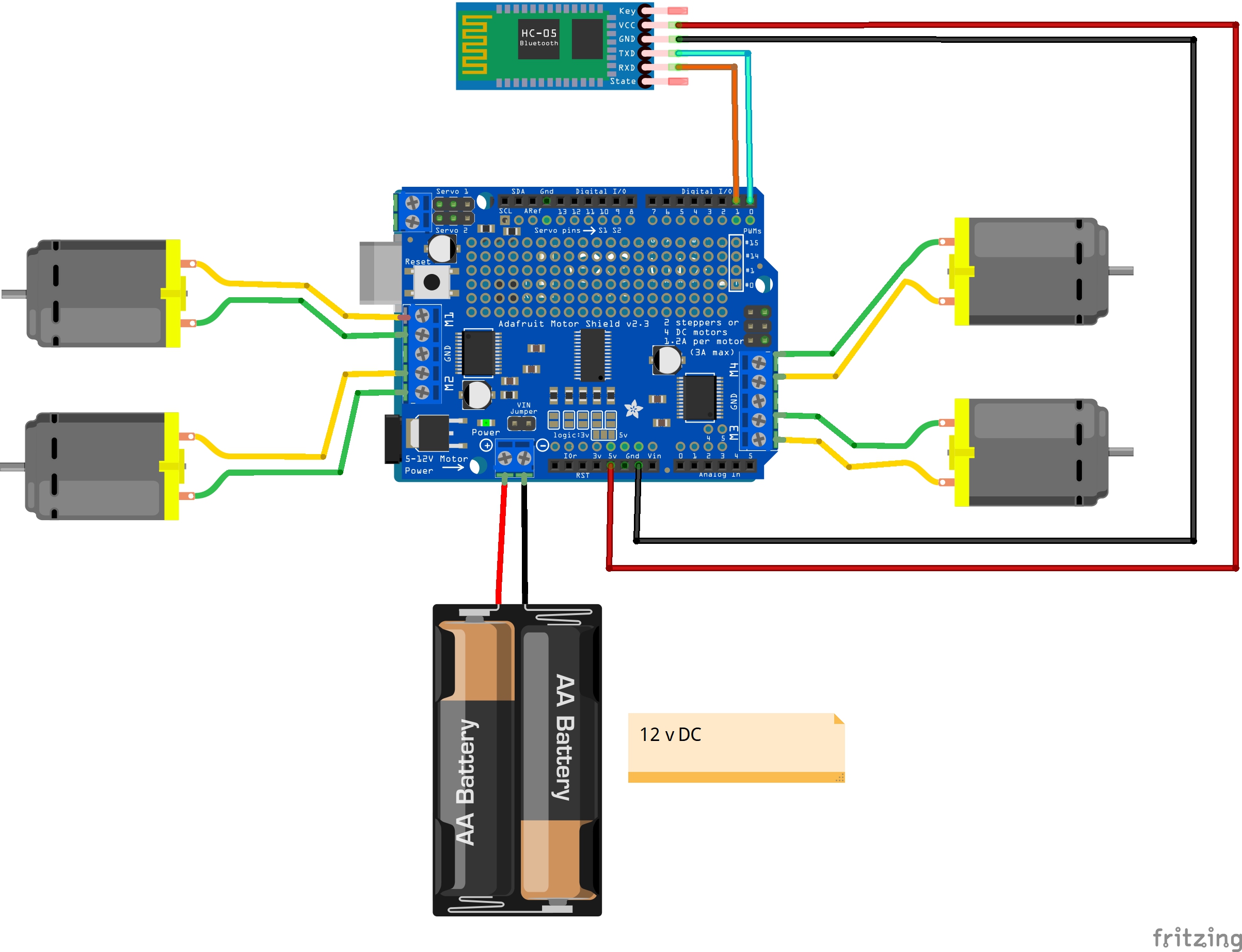 Arduino bluetooth car store l293d